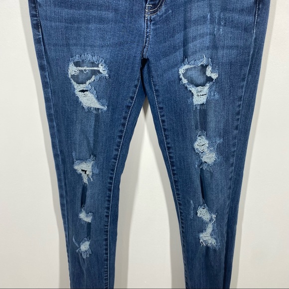 Kancan Estilo Distressed Skinny Jeans 7/27 - Picture 7 of 8